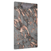 Graugold-Rose Marmor, modernes Design Klemmbrett (Rechts)