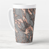 Graugold-Rose Marmor, modernes Design Milchtasse (Linke Ecke)