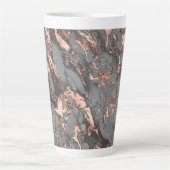 Graugold-Rose Marmor, modernes Design Milchtasse (Vorderseite)