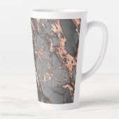 Graugold-Rose Marmor, modernes Design Milchtasse (Rechts)