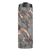 Graugold-Rose Marmor, modernes Design Thermosbecher (Vorderseite)