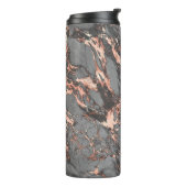 Graugold-Rose Marmor, modernes Design Thermosbecher (Nach links gedreht)