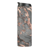 Graugold-Rose Marmor, modernes Design Thermosbecher (Nach rechts gedreht)