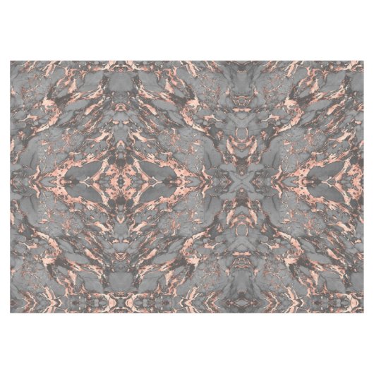 Graugold-Rose Marmor, modernes Design Tischdecke (Vorderseite (Horizontal))