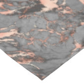 Graugold-Rose Marmor, modernes Design Tischdecke (Schrägansicht)