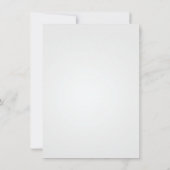 Graugothischer Blumenschädel Halloween-Hochzeit Einladung (Rückseite)