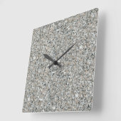 Graugranituhr Quadratische Wanduhr (Winkel)