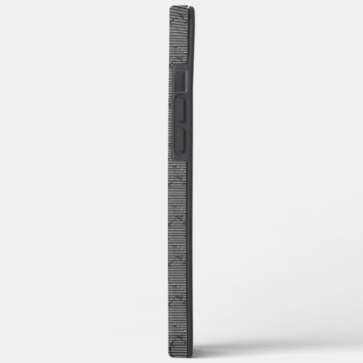 Graugrau mit kleinen Streifen und pixelig Case-Mate iPhone Hülle (Rückseite / Links)