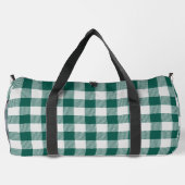 Graugrauer Büffel mit Schachbrettmuster Duffle Bag (Rückseite)