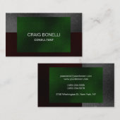 Graugrün Schlicht Beruflich Visitenkarte (Vorne/Hinten)