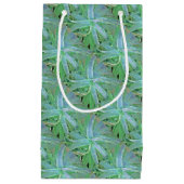 Graugrüne Aloe Abstrakte Malerei Kleine Geschenktüte (Vorderseite)