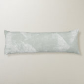 Graugrüne minimale geometrische Tintenstruktur Seitenschläferkissen (Rückseite)