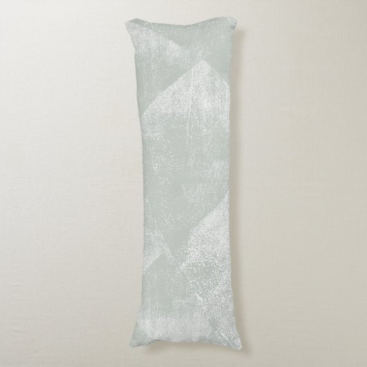 Graugrüne minimale geometrische Tintenstruktur Seitenschläferkissen (Vorderseite Vertikal)