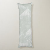 Graugrüne minimale geometrische Tintenstruktur Seitenschläferkissen (Rückseite (Vertikal))