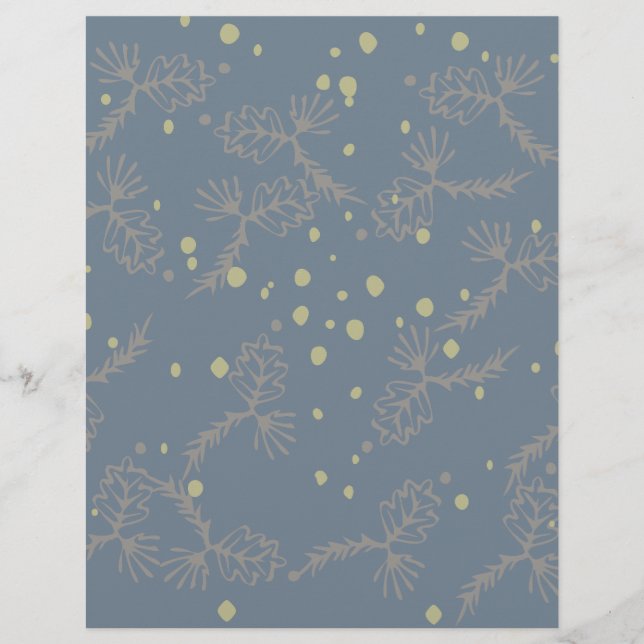 Graugrünes Scrapbook Paper (Vorderseite)