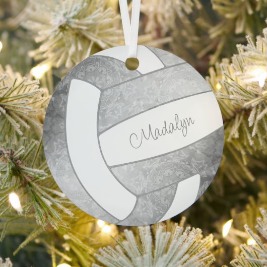 Graugürtel Sportgeschenke für Mädchen Volleyball Ornament Aus Metall (InSitu)