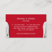 Graugymnastik Sneaker Sportschuhe Visitenkarte (Rückseite)