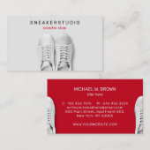Graugymnastik Sneaker Sportschuhe Visitenkarte (Vorne/Hinten)