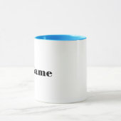 Grauhaar Male Tennis Player Tasse (Zentrum)