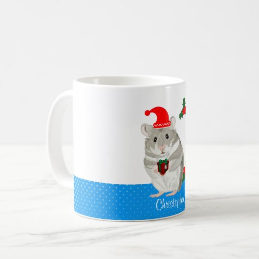 GrauHamster personalisiert Kaffeetasse (Vorderseite Links)