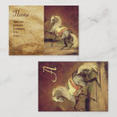 GRAUHENHORSE-Monogramm Visitenkarte (Vorne/Hinten)