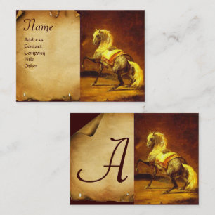 GRAUHENHORSE-Monogramm Visitenkarte