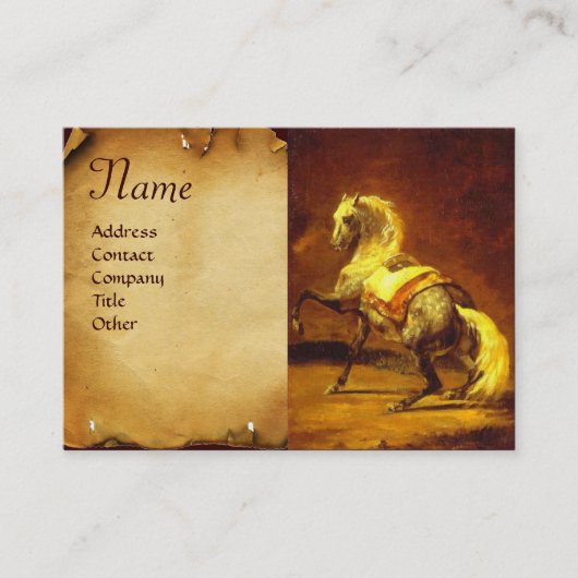 GRAUHENHORSE-Monogramm Visitenkarte (Vorderseite)