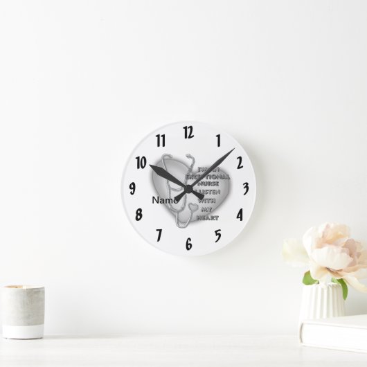 Grauherzkrankheit Runde Wanduhr (Zuhause)