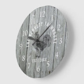 Grauholz Familienname Bauernhof Röster Große Wanduhr (Winkel)