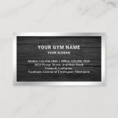 Grauholz Silver Fitness Personal Trainer Foto Visitenkarte (Rückseite)