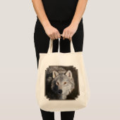 Grauholz Wolf Face Tote Bag Tragetasche (Vorderseite (Produkt))