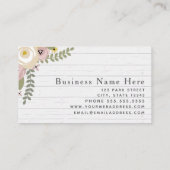 Grauholzflora-Mode-Schönheit Visitenkarte (Rückseite)