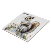 Grauhörnchen Fliese (Seite)