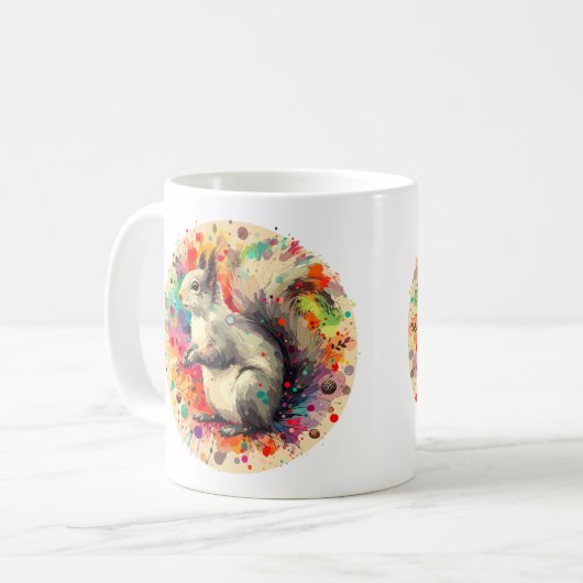 Grauhörnchen Kaffeetasse (Vorderseite Links)
