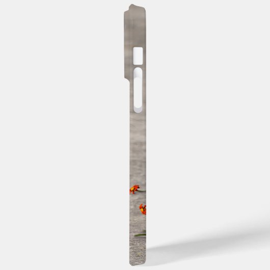 Grauhörnchen mit roter Blume Case-Mate iPhone Hülle (Rückseite / Links)