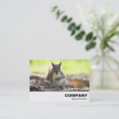 Grauhörnchen Visitenkarte (Stehend Vorderseite)