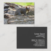 Grauhörnchen Visitenkarte (Vorne/Hinten)