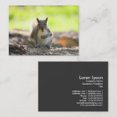 Grauhörnchen Visitenkarte (Vorne/Hinten)