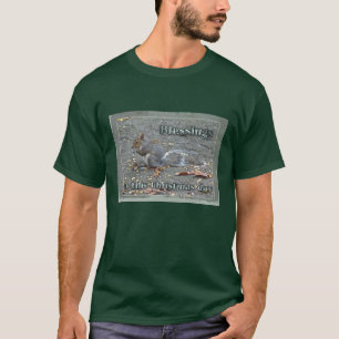 Grauhörnchen-Weihnachtssegensreihe T-Shirt