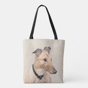 Grauhound-Malerei - Niedliche Original Hundekunst Tasche