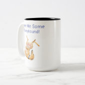 Grauhound-Zwei-Tone-Kaffee-Tasse Zweifarbige Tasse (Vorderseite Links)