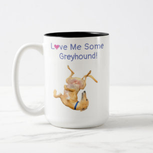Grauhound-Zwei-Tone-Kaffee-Tasse Zweifarbige Tasse