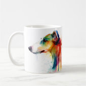 Grauhund Hund Kaffeepause Tasse, Cup Kaffeetasse (Links)