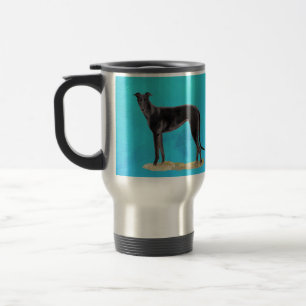 Grauhund-Hund-Kunstwanderung Reisebecher