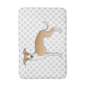 Grauhund-Hund mit Pfoten Badematte (Vorderseite Vertikal)