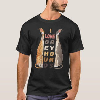 Grauhund-Liebe muss lustige Hunde-Zoomies haben T-Shirt