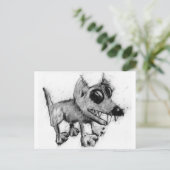 Grauhund Postkarte (Stehend Vorderseite)