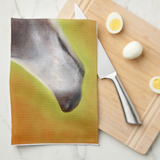 Grauhund-Teatowel (A96) Küchentuch (Viertel Falte)