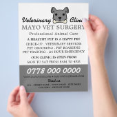 Grauhund, Tierarzt, Veterinärdienst Flyer (Hand)
