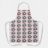 Grauhunde Hunde und rote Herzen Schürze (Vorderseite)